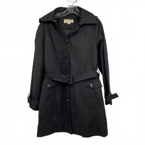 Michael Kors Black Trench Coat Outer | Womens M